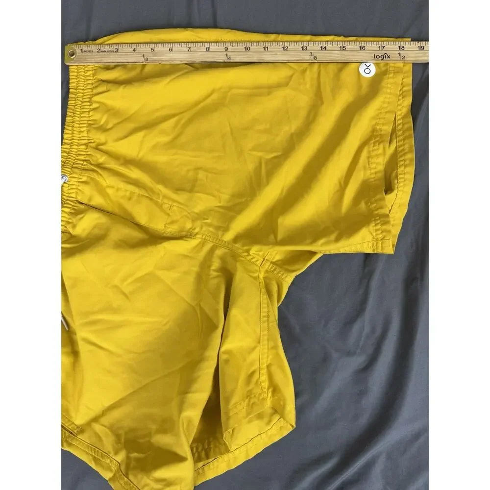 Outerknown Nomadic Volley Swim Trunks Men’s XL Yellow Quick Dry Surf Unlined